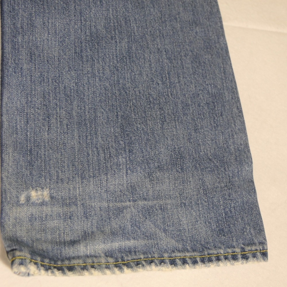 Polo Ralph Lauren 867 Classic Straight Leg Jeans 38x32 Blue Faded Denim Y2K - Picture 6 of 16